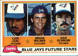 1981 Topps Baseball Cards      577     Luis Leal/Brian Milner/Ken Schrom RC